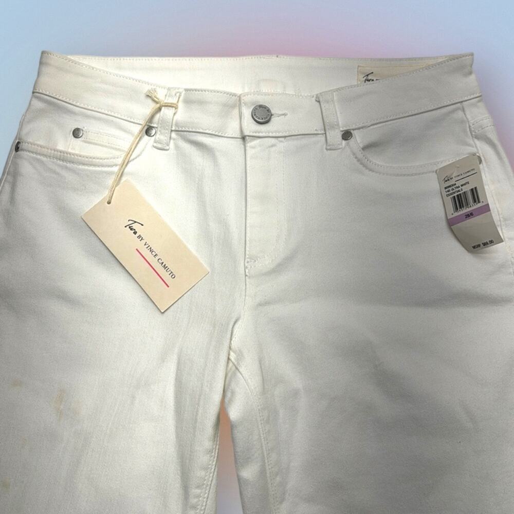 TWO by VINCE CAMUTO Women’s 28/6 White Skinny Jeans